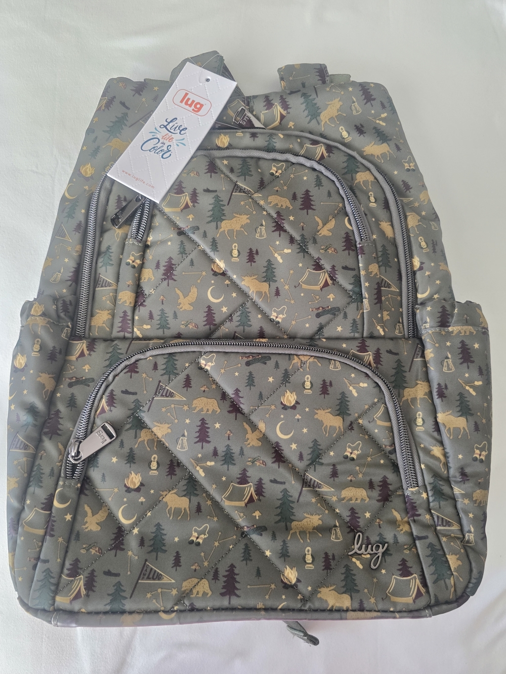 Special Edition Lug Kids Backpack - Olive Green Woodland Print